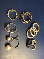 9 Ringe Modeschmuck - silberfarben - zusammen 10,00€ Bayern - Goldbach Vorschau