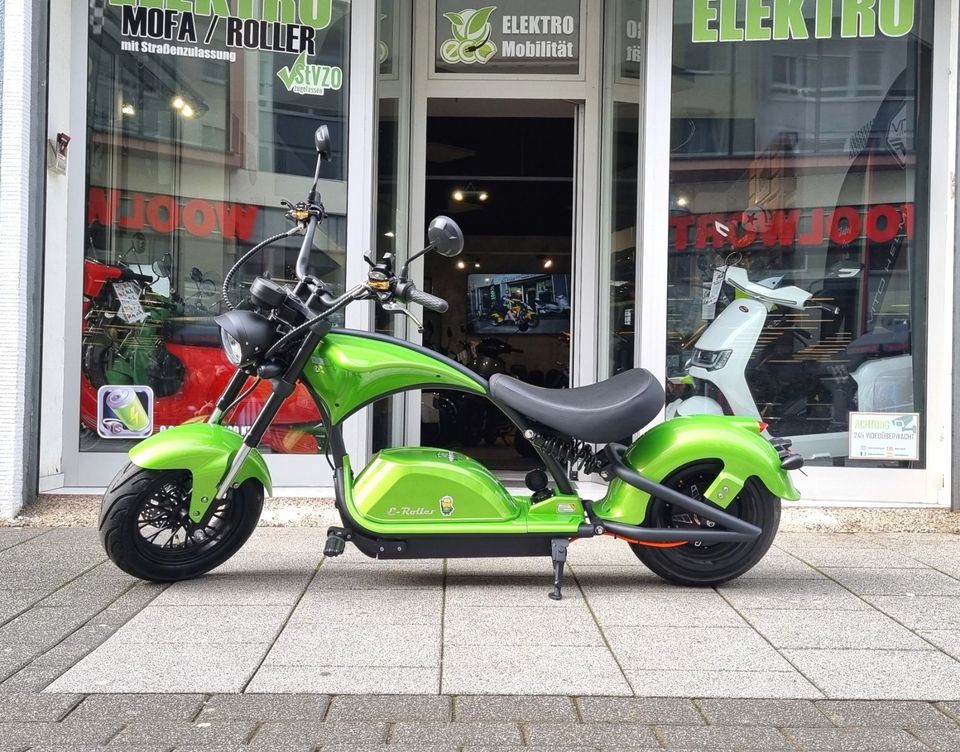 NEU⚡E-Chopper⚡ M1PS BLAKE⚡45 km/h⚡ 72V/40Ah-Akku⚡100km Reichweite in Bad Kreuznach