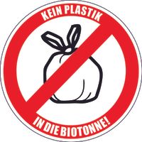 Aufkleber " Kein Plastik in die Biotonne !" 10cm Kleber Bioabfall Sachsen - Chemnitz Vorschau