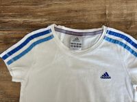 weißes adidas T-Shirt Sportshirt Gr. 128 Mädchen Kinder Dresden - Gompitz Vorschau