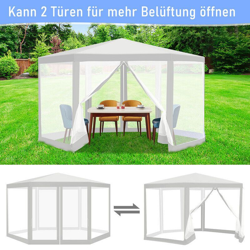 Pavillon Moskitonetz Gartenzelt Fest Pergola Sonnenschutz 2x2x2m in Weilburg