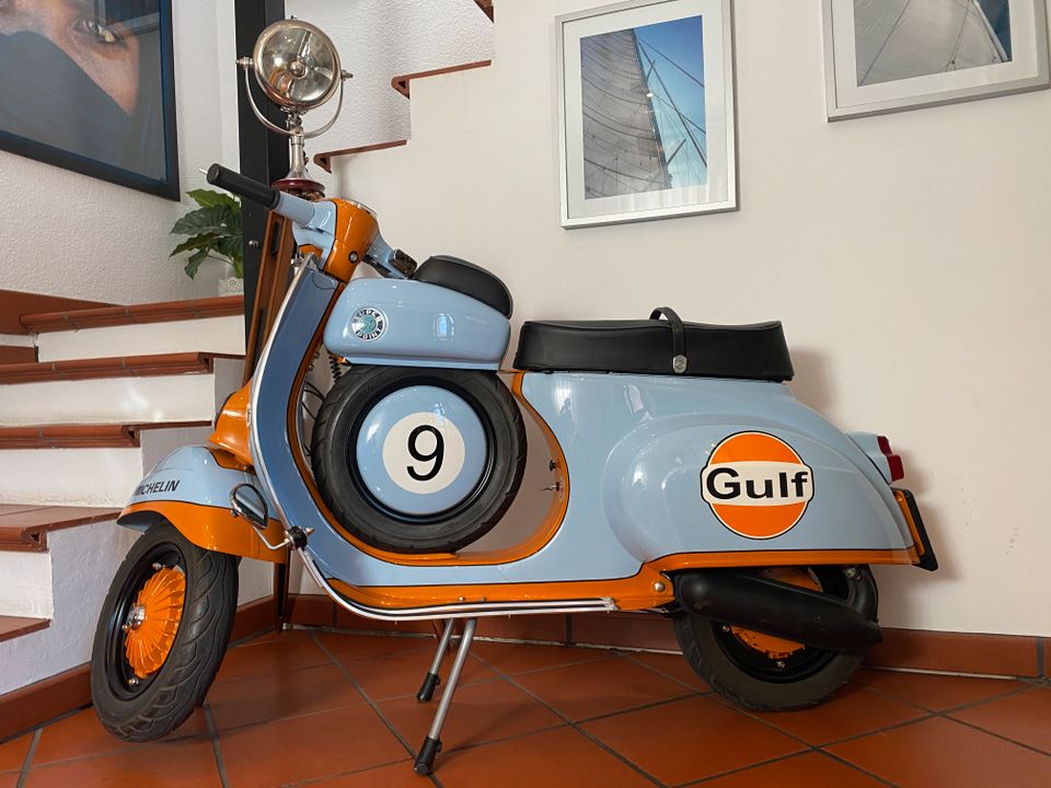 Vespa V50 Rundlicht Gulf SS Style Smallframe V5SA1T in Pulheim