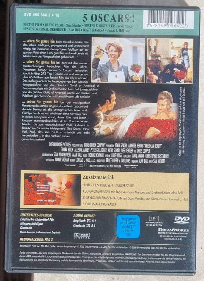 Film / DVD -- AMERICAN BEAUTY in Dinslaken