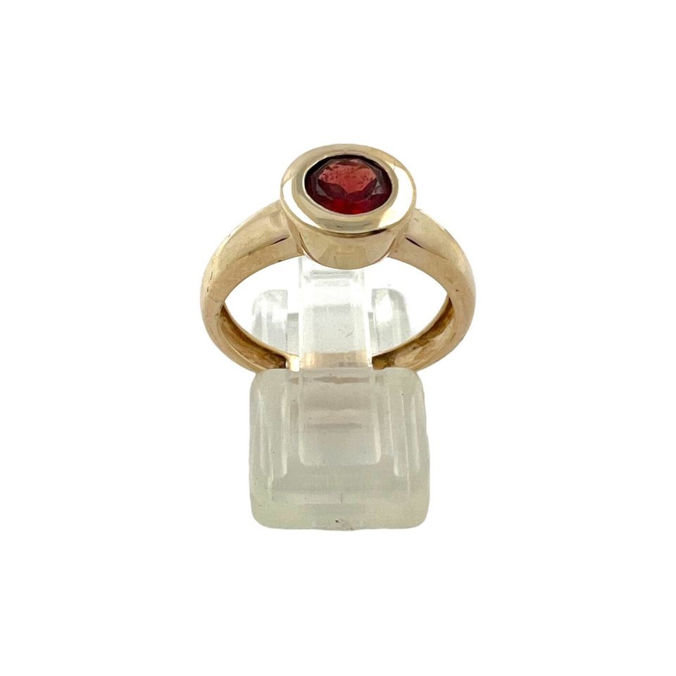 Goldring Solitär Ring Feueropal 8 K Gold Gr.56 in Leimen