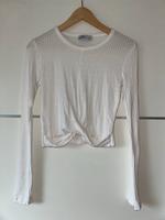 Langarmshirt weiß cropped Hollister Baden-Württemberg - Renningen Vorschau