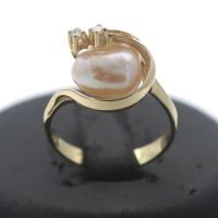 Diamant Perlen Gold Ring 585 14 Kt Gelbgold 0,08 juweliero.de Innenstadt - Köln Altstadt Vorschau