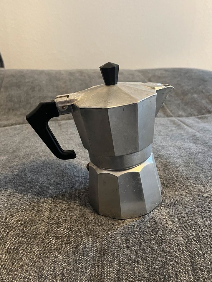 Vintage Italienische Kaffeemaschine Moka Espresso Aluminium in Sankt Augustin