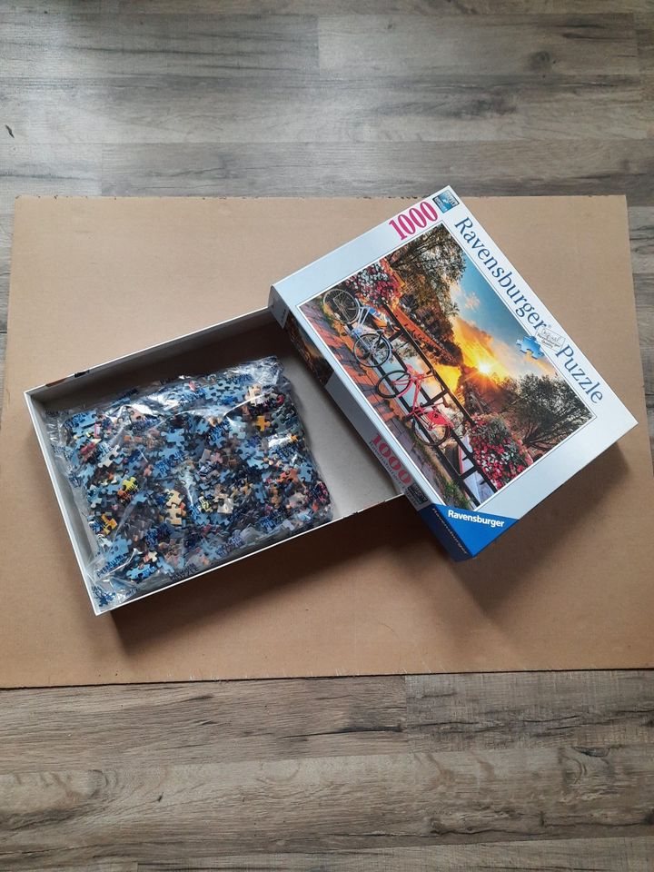 2x Ravensburger Puzzle neuwertig je 1000 Teile in Gessertshausen