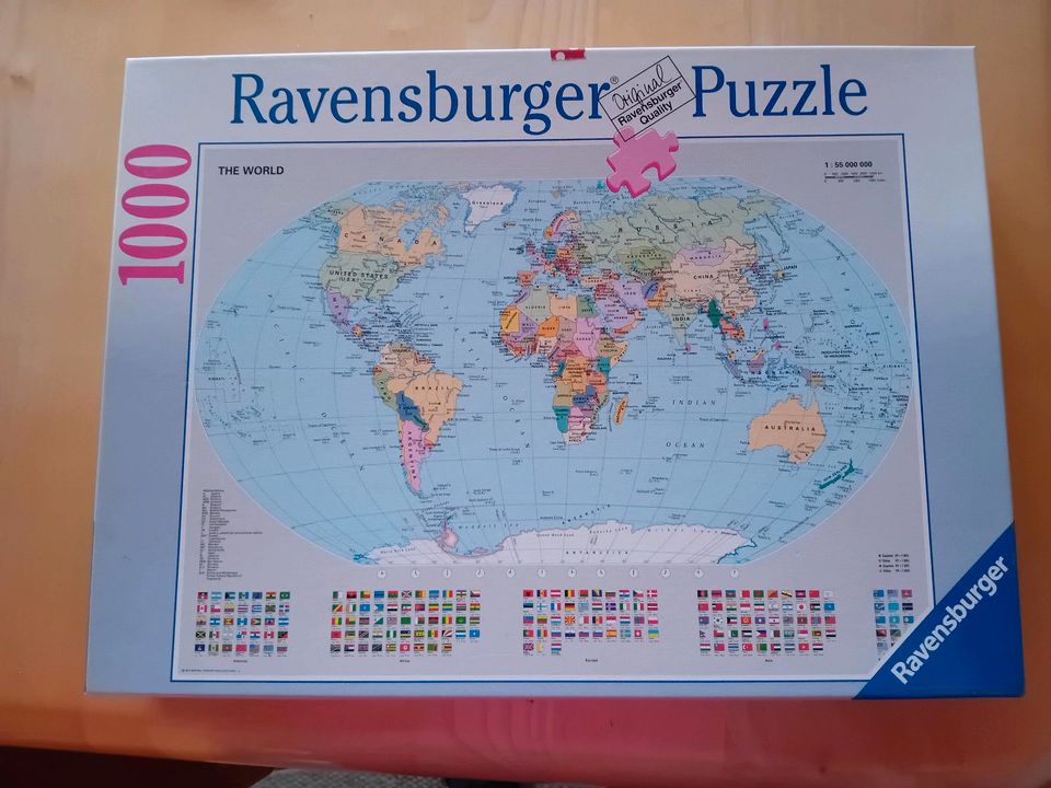 Puzzle Weltkarte in Valley