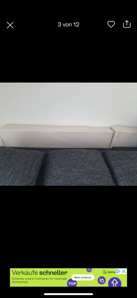 Couch mit Bettkasten  schlaffunktion in Hanau
