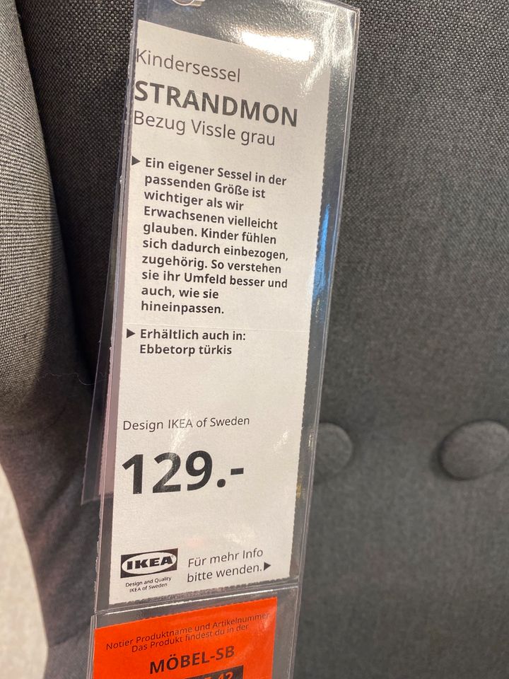 Strandmon Sessel Ohrensessel grau Ikea in Kassel