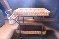 Teewagen Rattan, Weide, DDR Vintage, Servierwagen Thüringen - Schleiz Vorschau