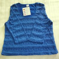 Bluse Shirt Spitze Royal Blau 3/4 Arm Gr. XXL/ 44-46 Unterfutter Schleswig-Holstein - Lübeck Vorschau