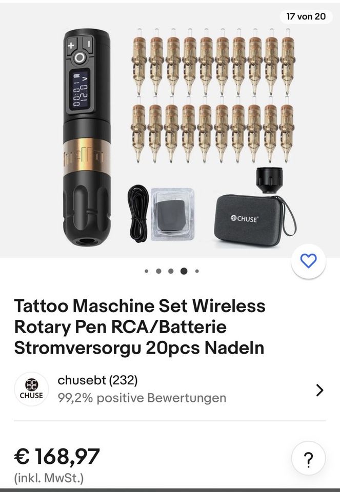 Tattoo Maschine /pen Wireless in Schwanewede