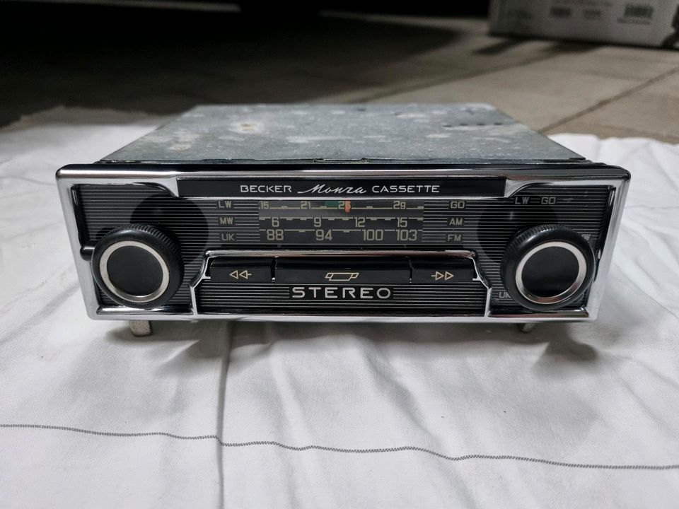 BECKER Monza Cassette Stereo Radio Oldtimer Mercedes W108 W114 in Pleinfeld