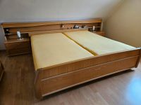 Überbautes Doppelbett mit Nachttischen und Kleiderschrank Niedersachsen - Esens Vorschau