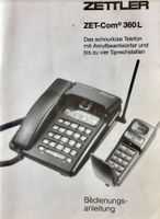 Telefon-ZETTLER ZET-Com 360L Telefon, Anrufbeantworter, Mobilteil Sachsen - Flöha  Vorschau