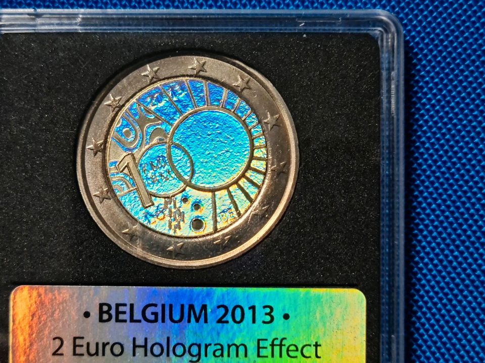 3 Münzen 2 Euro Hologram Effekt in Selm