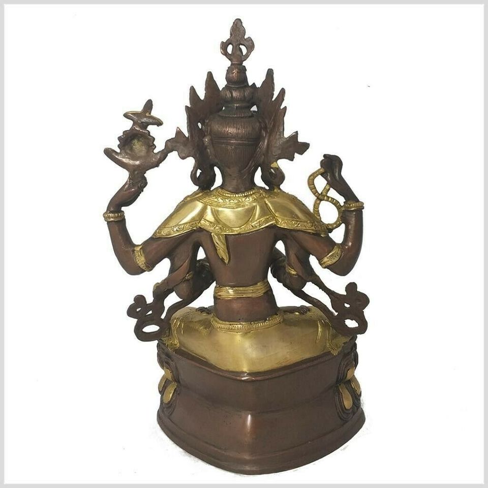 Avalokiteshvara Tara Buddha 36cm 3,8kg Messing Tibet Nepal Ch in Stegen