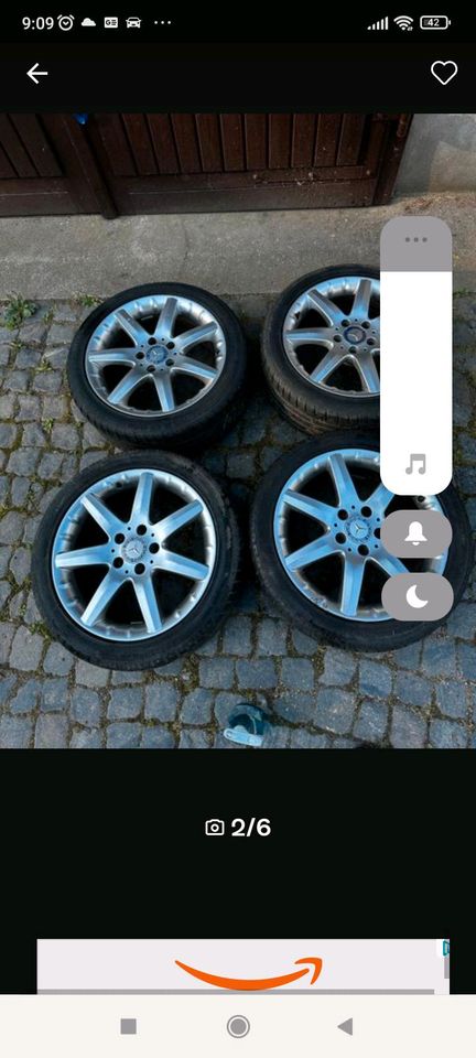 Mercedes 18" Felgen mit Reifen in Frankfurt am Main