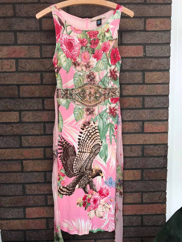 Roberto Cavalli Sommerkleid, ori. Hauptlinie, Pink/bunt, Gr. S in Sprockhövel