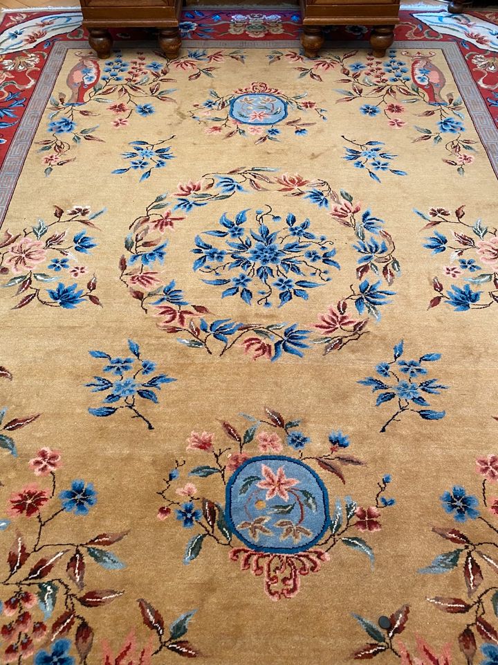 Teppich Aubusson Orient handgeknüpft Perser persisch 3,67 x 2,67 in Erfurt