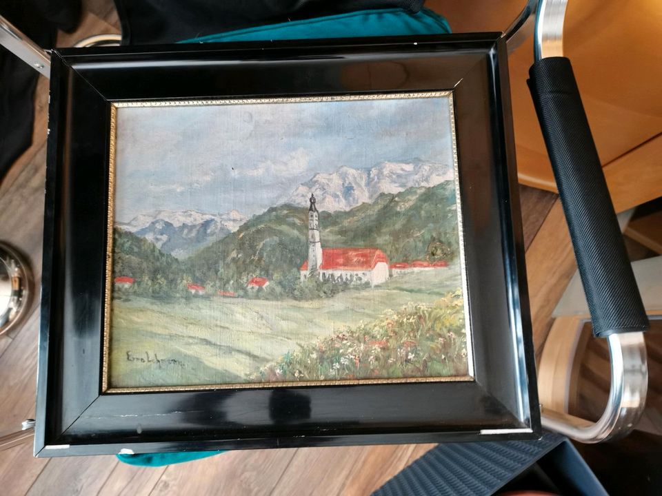 Altes Bild mit Bergen in Freital
