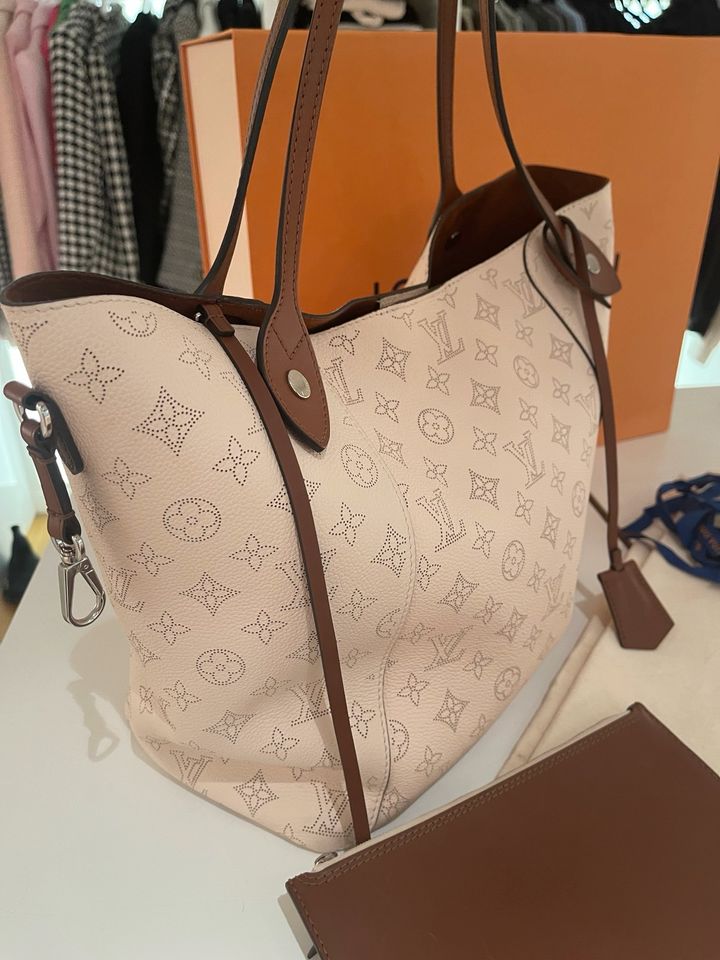 Louis Vuitton Hina MM Mahina Creme braun Fullset in Kelkheim