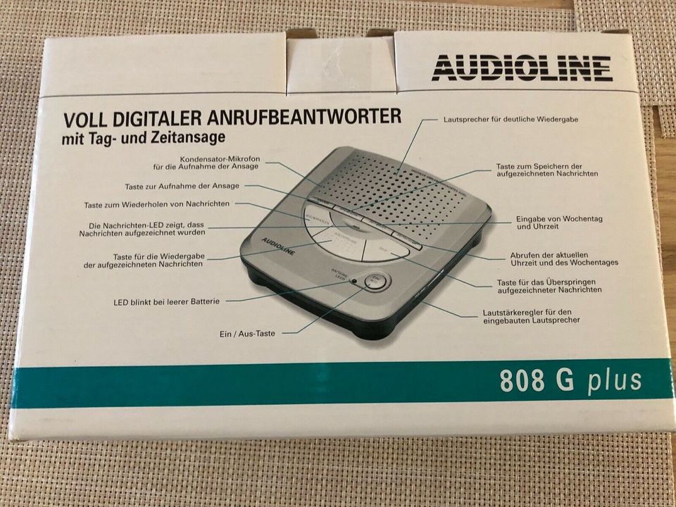 Audioline digitaler Anrufbeantworter * Neu in Obertraubling