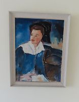 Bild - Ölbild - Dame in Blau - Hans Kaiser Bayern - Tiefenbach Vorschau