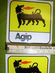 Vintage Auto Tuning Sponsoren Aufkleber Agip Dunlop Ronal Postert