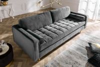 3er Sofa Cozy Velvet 225cm | Samt grau Hamburg-Mitte - Hamburg Rothenburgsort Vorschau