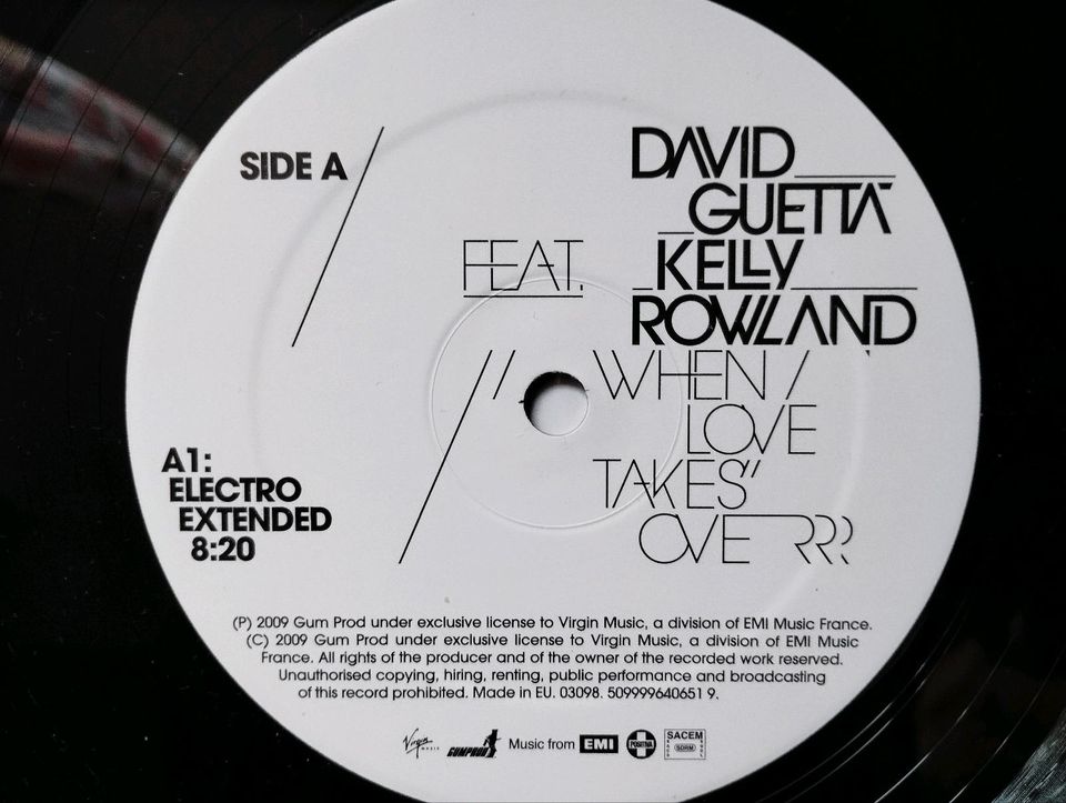 David Guetta feat. Kelly Rowland When loves Takes over Vinyl 12'' in Dortmund