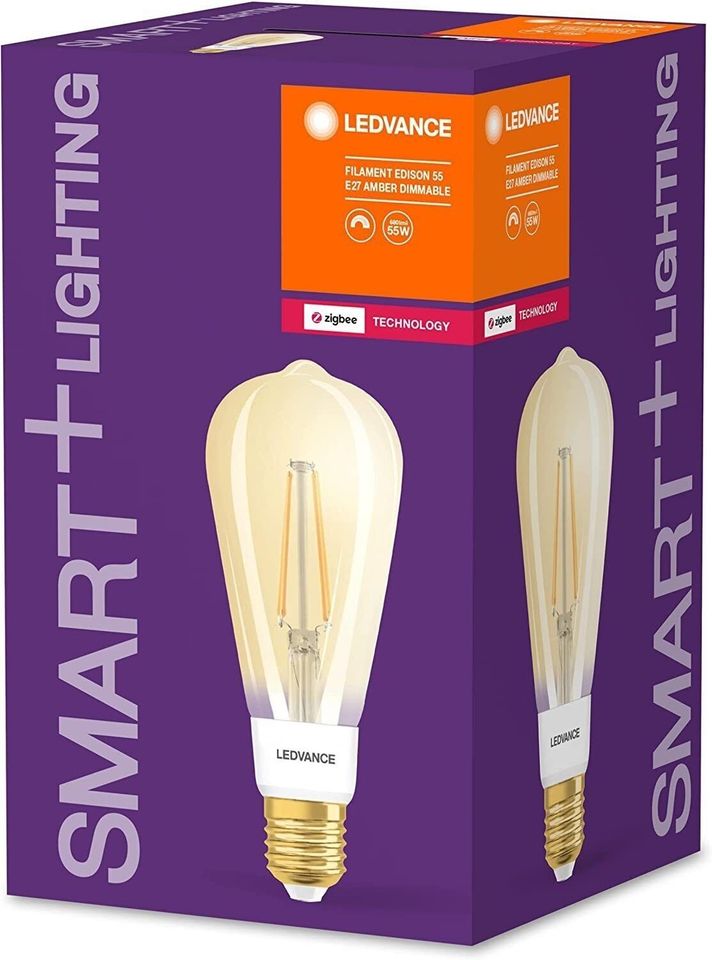 Ledvance LED Lampe E27 Zigbee filament klar Goldglas Glühbirne di in Essen