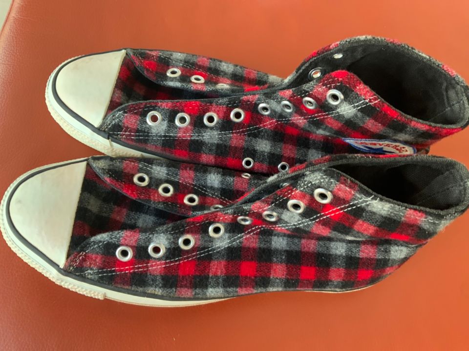 Converse Chucks Gr. 8,5 Plaid Style Tartan Sammlerstück 90er in Magdala