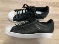Adidas ❤️ Superstar schwarz weiß bunt Gr.38 2/3 Sachsen-Anhalt - Hötensleben Vorschau