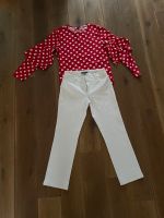 Ralph Lauren Hose, weiß+Esprit EDC Bluse, rot mit weiß Punkten Essen - Essen-Kray Vorschau