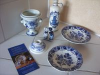 Delfter blau Keramik Vase Teller Flasche Kerzenhalter Nordrhein-Westfalen - Dorsten Vorschau