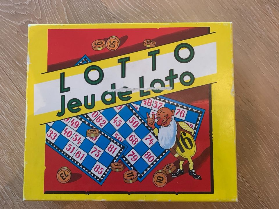 Lotto, Jeu de Loto, älteres Spiel in Munningen