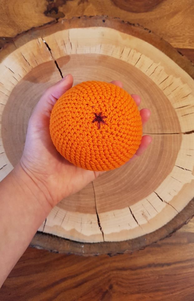 NEU XL gehäkelt Mandeine Orange Obst Kaufladen Montessori in Herne