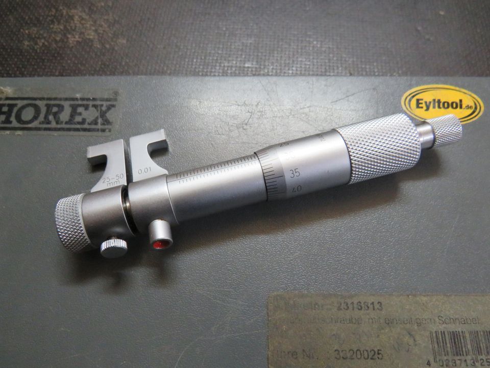 HOREX Innen Messschraube Schnabel 25-50 mm Mikrometer #M688-6# in Stolpen