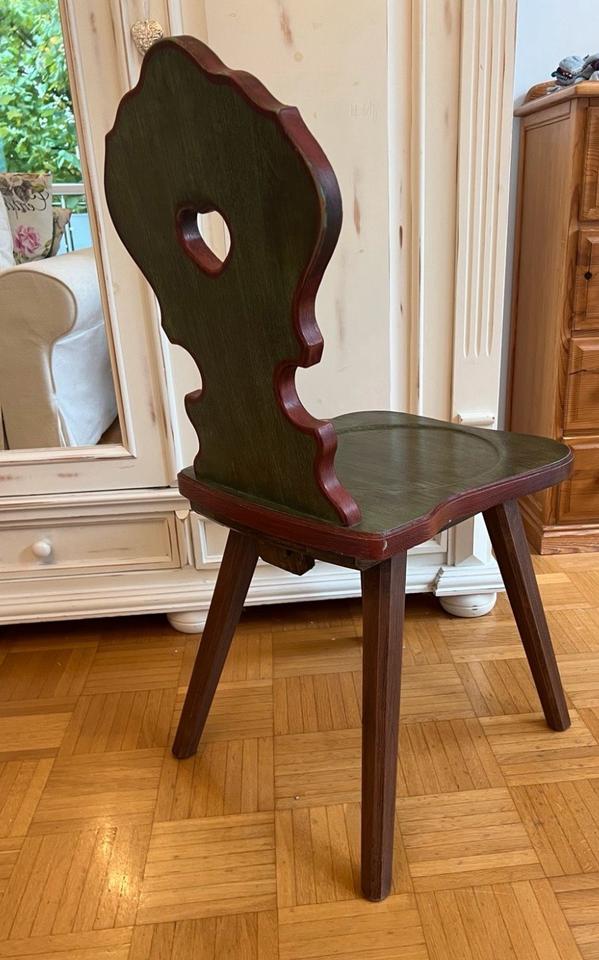 Voglauer Serie Anno 1800 Altgrün 4 Stühle in Bayern Gerbrunn