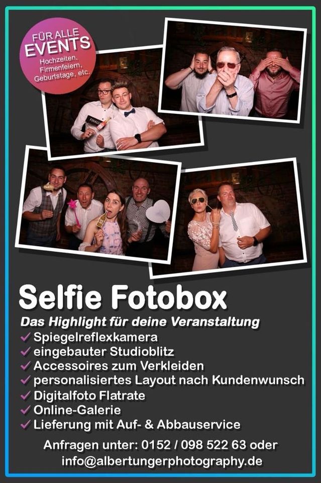 Fotobox Vermietung (Hochzeit, Geburtags- oder Firmenfeier usw) in Schleusingen