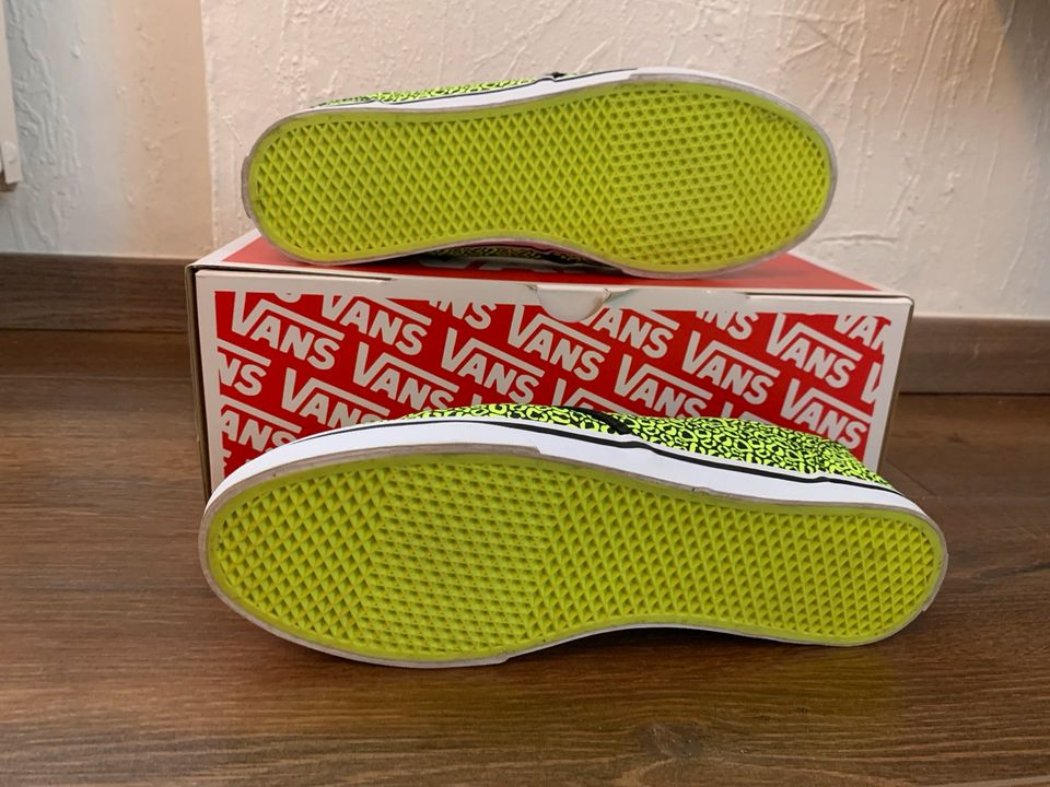 Sneaker Vans Atwood Low Damen  Cheetah neon yellow black Größe 40 in Homburg