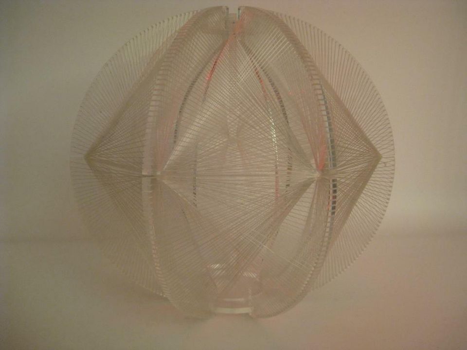 Nylon Plexiglas Pendelleuchte ORIGINAL 70er Jahre Hängeleuchte in Hannover