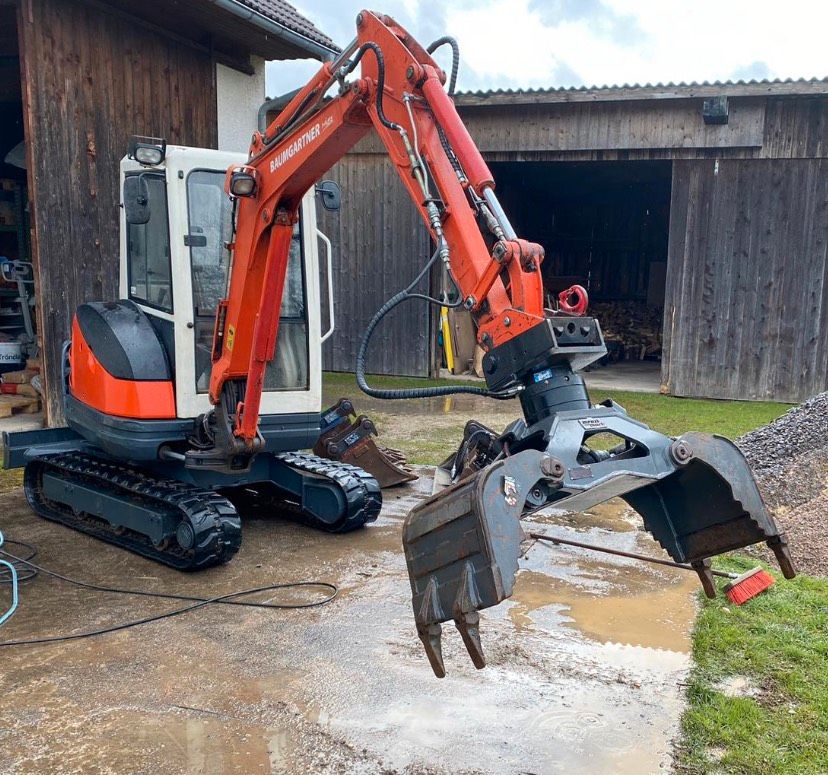 Minibagger Bagger Rüttelplatte Raupendumper Vermietung Miete in Bonndorf