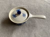 Stielkasserolle aus Keramik grau/blau Niedersachsen - Harsum Vorschau