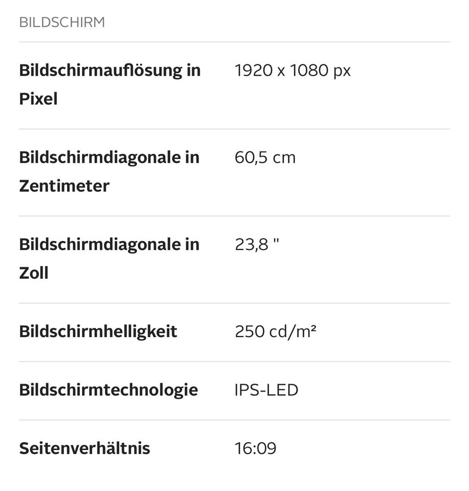 HP All-in-One PC 23,8 Zoll/ 8 GB RAM, 512 GB SSD in Rechtsupweg