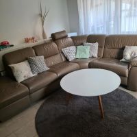 Sofa Couch Leder beige ecksofa Ecke sitzmöglichkeit Baden-Württemberg - Backnang Vorschau