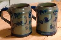 2 x Steingut Steinkrug Bierkrug 0,5 l Baden-Württemberg - Nußloch Vorschau